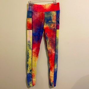 Tye- dye butt lift leggings